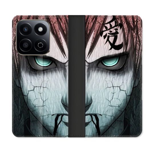 Housse cuir portefeuille Pour Honor 200 Smart 5G Manga Naruto Gaara