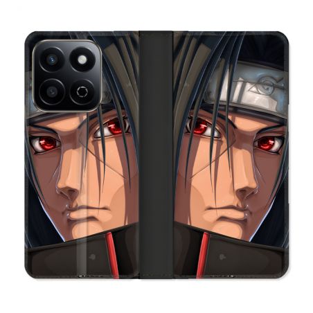 Housse cuir portefeuille Pour Honor 200 Smart 5G Manga Naruto Itachi Visage