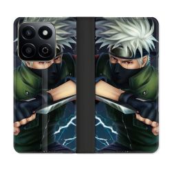 Housse cuir portefeuille Pour Honor 200 Smart 5G Manga Naruto Kakashi