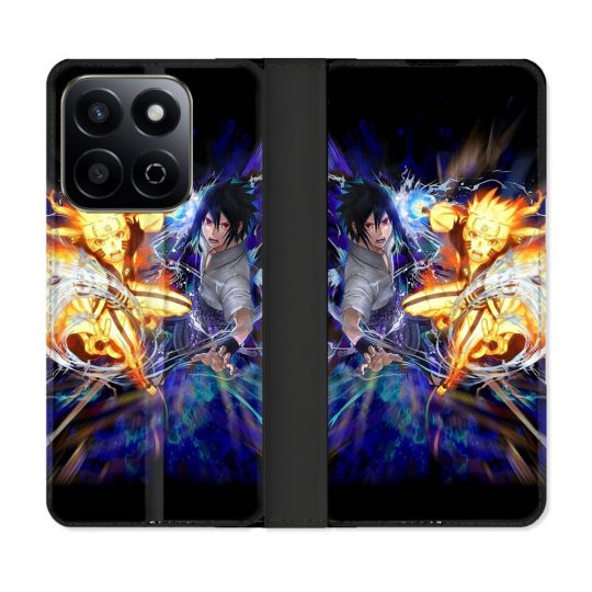 Housse cuir portefeuille Pour Honor 200 Smart 5G Manga Naruto VS