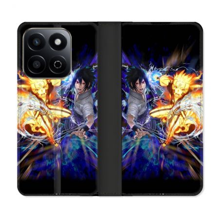 Housse cuir portefeuille Pour Honor 200 Smart 5G Manga Naruto VS