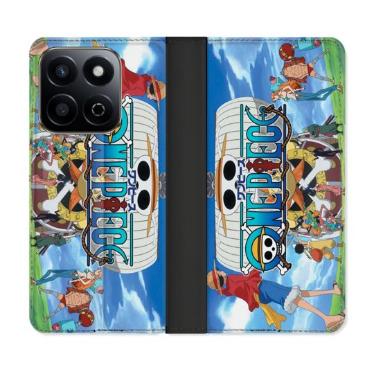 Housse cuir portefeuille Pour Honor 200 Smart 5G Manga One Piece Sunny