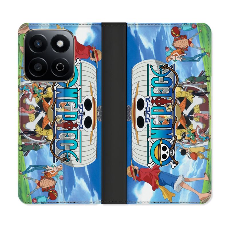Housse cuir portefeuille Pour Honor 200 Smart 5G Manga One Piece Sunny
