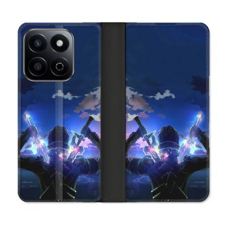 Housse cuir portefeuille Pour Honor 200 Smart 5G Manga SAO sword Art Online Epee