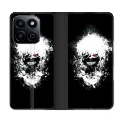 Housse cuir portefeuille Pour Honor 200 Smart 5G Manga Tokyo Ghoul Kaneki Tag