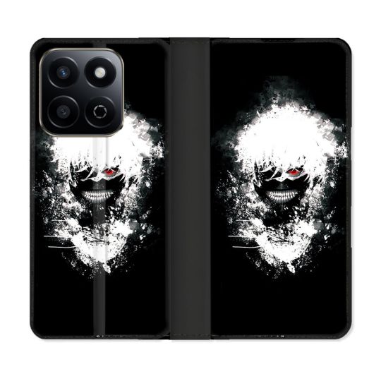 Housse cuir portefeuille Pour Honor 200 Smart 5G Manga Tokyo Ghoul Kaneki Tag