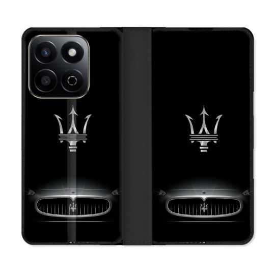 Housse cuir portefeuille Pour Honor 200 Smart 5G Maserati