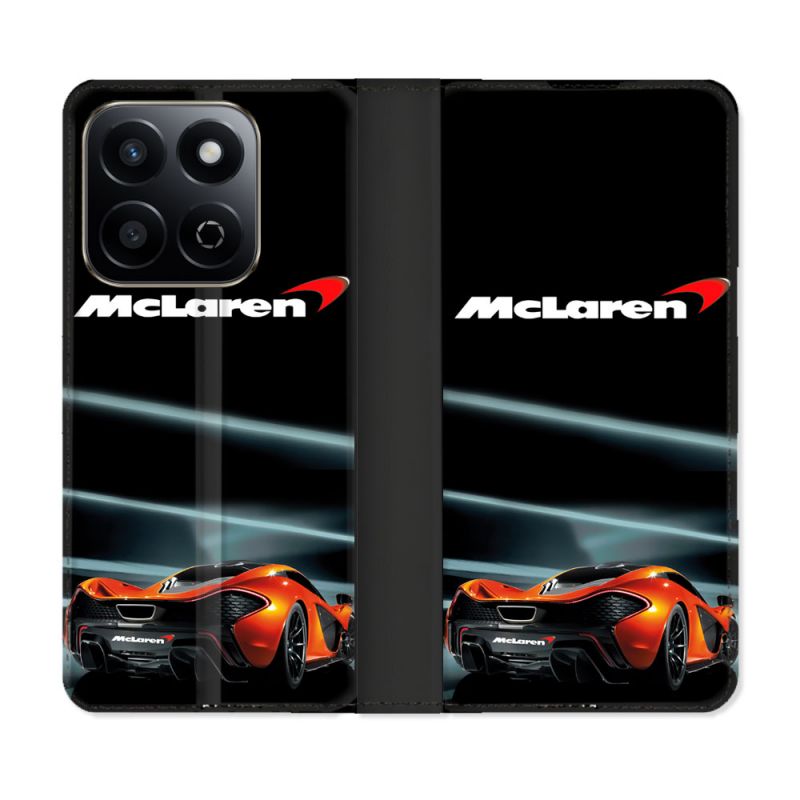 Housse cuir portefeuille Pour Honor 200 Smart 5G Mc Laren