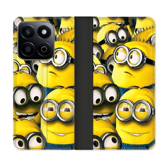 Housse cuir portefeuille Pour Honor 200 Smart 5G Minions Groupe