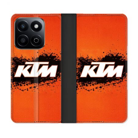 Housse cuir portefeuille Pour Honor 200 Smart 5G Moto KTM
