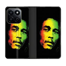 Housse cuir portefeuille Pour Honor 200 Smart 5G Musique Bob Marley 2