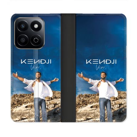Housse cuir portefeuille Pour Honor 200 Smart 5G Musique Kendji