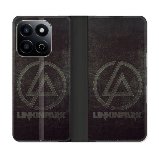 Housse cuir portefeuille Pour Honor 200 Smart 5G Musique Rock Linkin Park