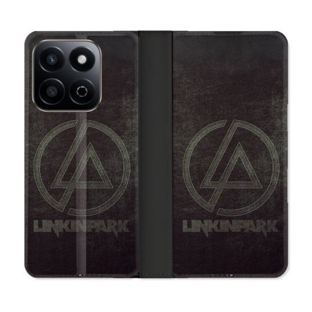 Housse cuir portefeuille Pour Honor 200 Smart 5G Musique Rock Linkin Park