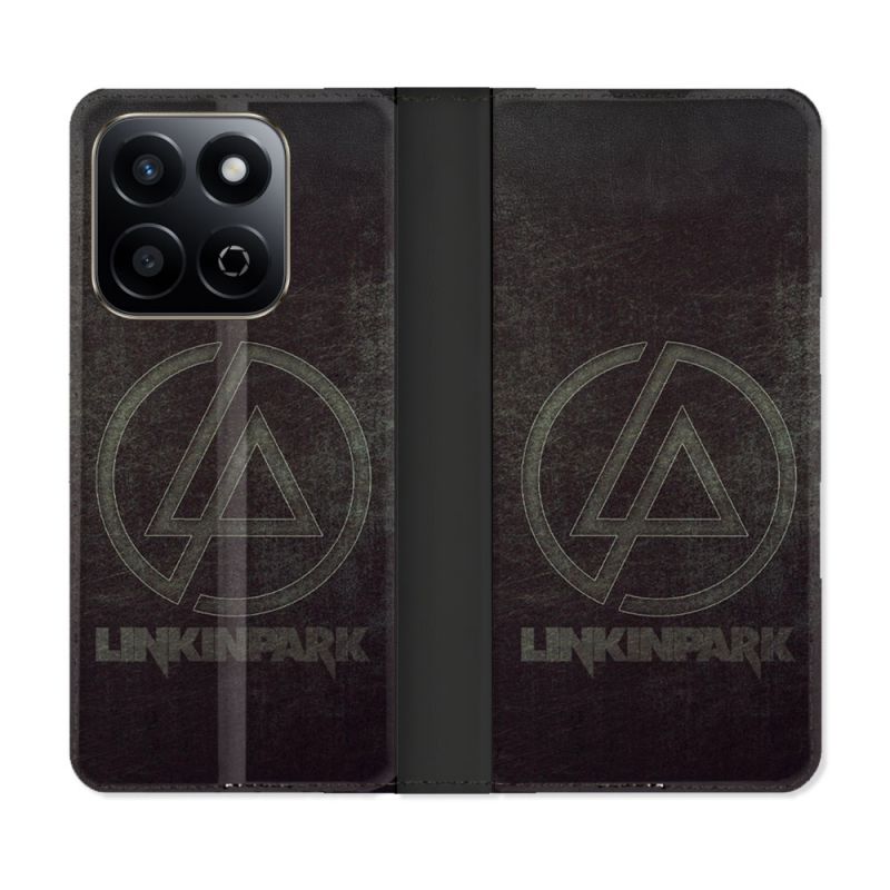 Housse cuir portefeuille Pour Honor 200 Smart 5G Musique Rock Linkin Park