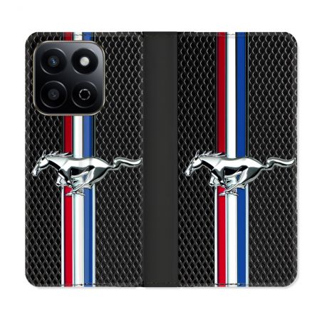 Housse cuir portefeuille Pour Honor 200 Smart 5G Mustang