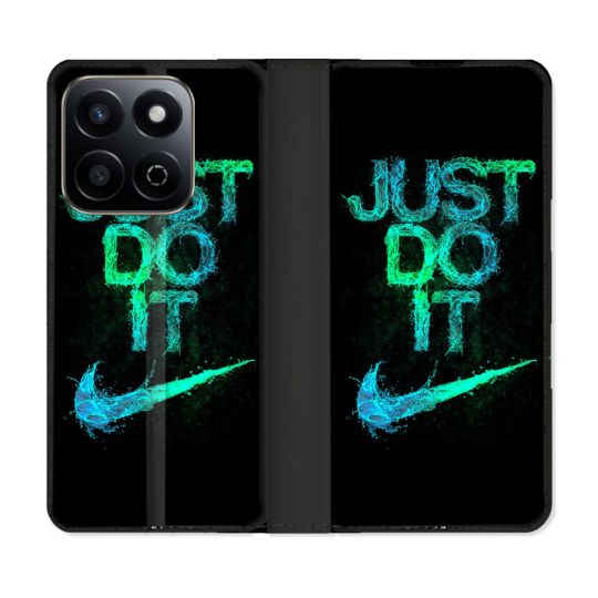 Housse cuir portefeuille Pour Honor 200 Smart 5G Nike Just Do It