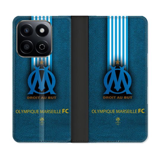Housse cuir portefeuille Pour Honor 200 Smart 5G Olympique Marseille OM Bande