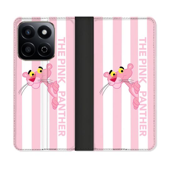 Housse cuir portefeuille Pour Honor 200 Smart 5G Panthere Rose