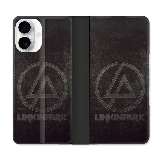 Housse cuir portefeuille Pour Iphone 17 Musique Rock Linkin Park