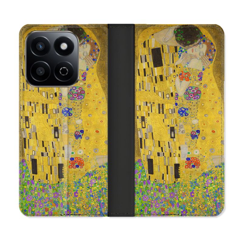 Housse cuir portefeuille Pour Honor 200 Smart 5G Peinture Le Baiser