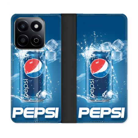 Housse cuir portefeuille Pour Honor 200 Smart 5G Pepsi