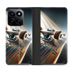 Housse cuir portefeuille Pour Honor 200 Smart 5G Planche Skate