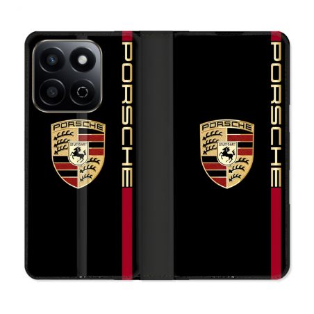 Housse cuir portefeuille Pour Honor 200 Smart 5G Porsche Line