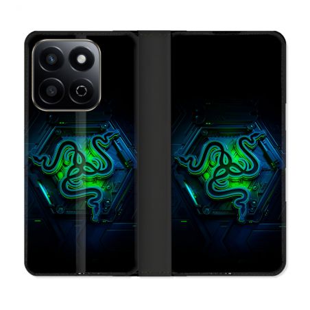 Housse cuir portefeuille Pour Honor 200 Smart 5G Razer