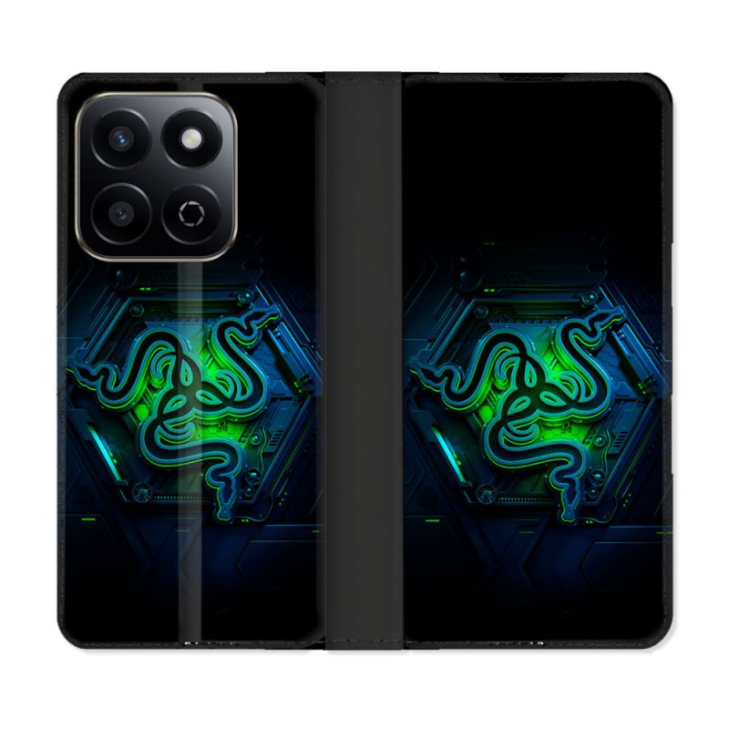 Housse cuir portefeuille Pour Honor 200 Smart 5G Razer