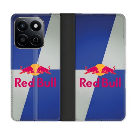Housse cuir portefeuille Pour Honor 200 Smart 5G Red Bull Classique