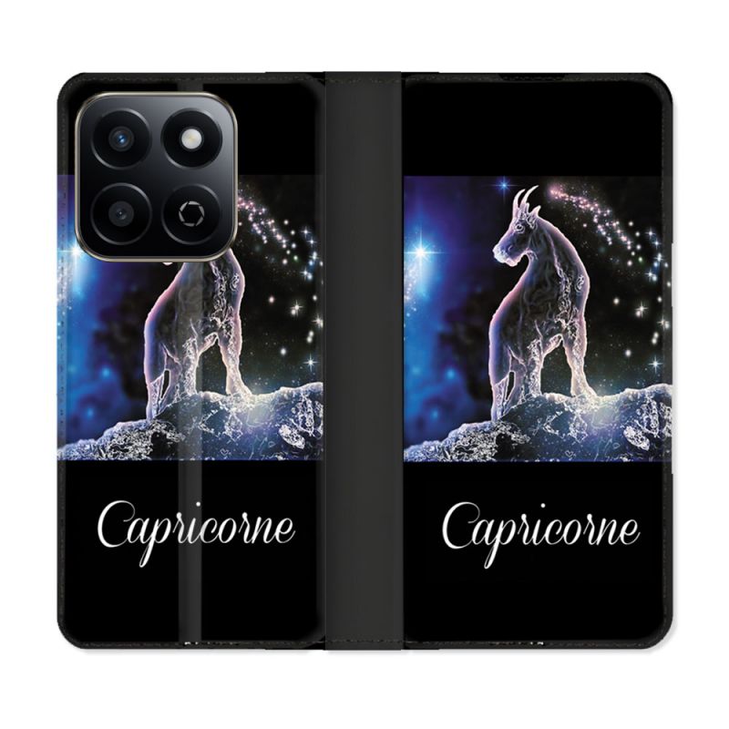 Housse cuir portefeuille Pour Honor 200 Smart 5G Signe Zodiaque 2 Capricorne