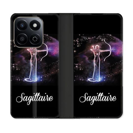 Housse cuir portefeuille Pour Honor 200 Smart 5G Signe Zodiaque 2 Sagittaire