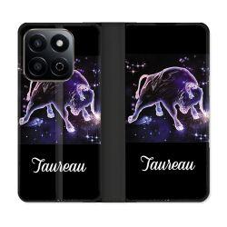 Housse cuir portefeuille Pour Honor 200 Smart 5G Signe Zodiaque 2 Taureau