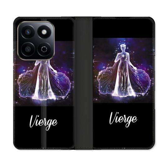 Housse cuir portefeuille Pour Honor 200 Smart 5G Signe Zodiaque 2 Vierge