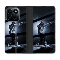 Housse cuir portefeuille Pour Honor 200 Smart 5G Sport Boxe Poing