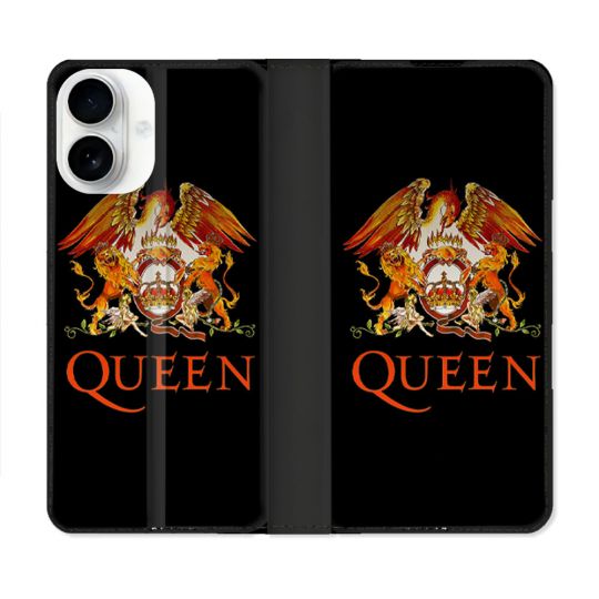 Housse cuir portefeuille Pour Iphone 17 Musique Rock Queen