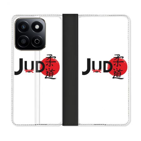 Housse cuir portefeuille Pour Honor 200 Smart 5G Sport Judo Logo