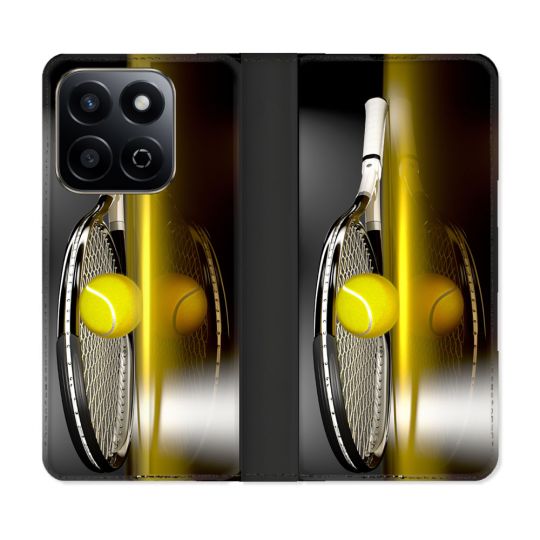 Housse cuir portefeuille Pour Honor 200 Smart 5G Sport Tennis Reflet