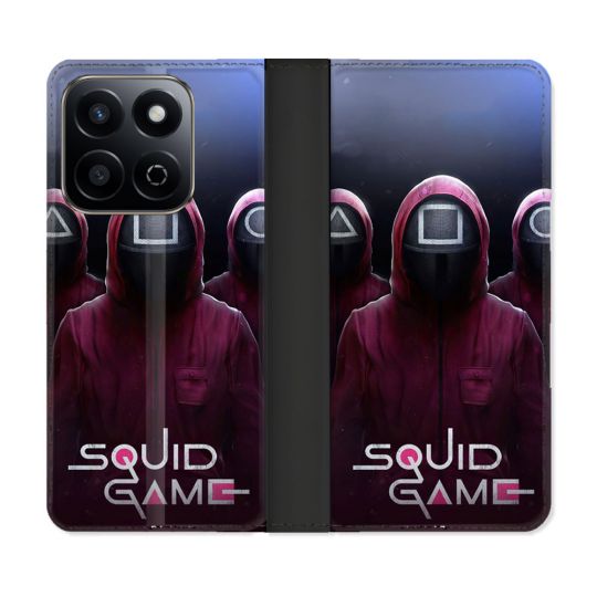 Housse cuir portefeuille Pour Honor 200 Smart 5G Squid Game