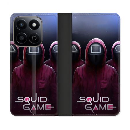 Housse cuir portefeuille Pour Honor 200 Smart 5G Squid Game