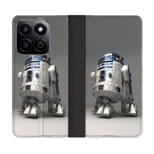 Housse cuir portefeuille Pour Honor 200 Smart 5G Star Wars - R2D2