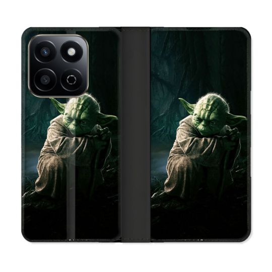 Housse cuir portefeuille Pour Honor 200 Smart 5G Star Wars - Yoda sombre