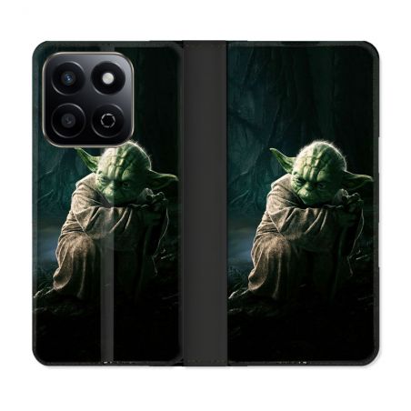 Housse cuir portefeuille Pour Honor 200 Smart 5G Star Wars - Yoda sombre
