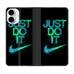 Housse cuir portefeuille Pour Iphone 17 Nike Just Do It