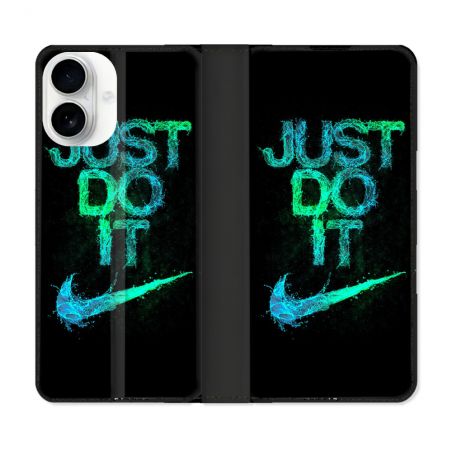Housse cuir portefeuille Pour Iphone 17 Nike Just Do It