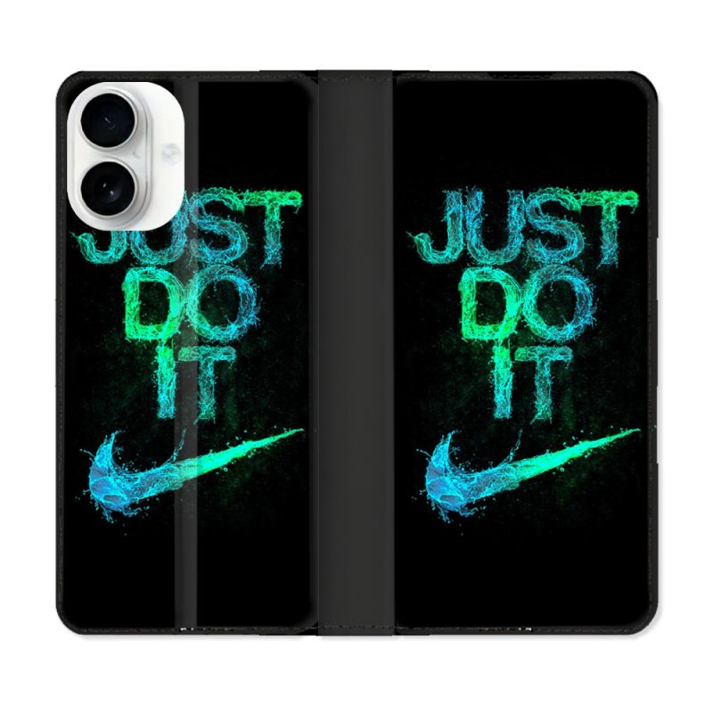 Housse cuir portefeuille Pour Iphone 17 Nike Just Do It