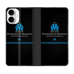 Housse cuir portefeuille Pour Iphone 17 Olympique Marseille OM Fier etre Marseillais