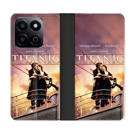 Housse cuir portefeuille Pour Honor 200 Smart 5G Titanic