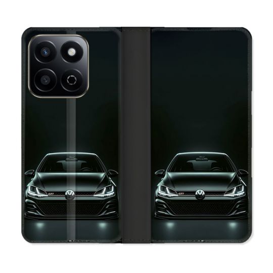 Housse cuir portefeuille Pour Honor 200 Smart 5G Volkwagen Golf GTI
